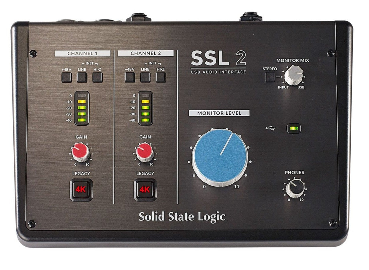 Solid State Logic SSL2 2X2 USB-C Audio Interface with 2 Mic Pre-Amps