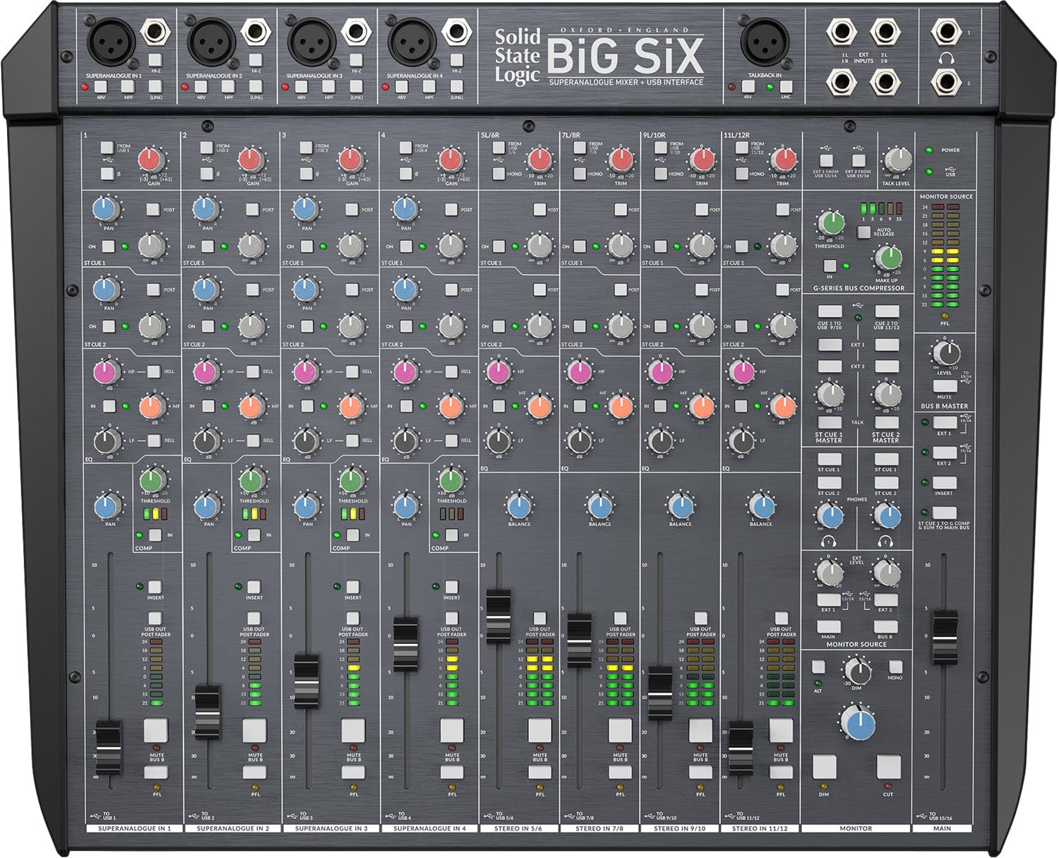 SSL BiG SiX 18 Channel Superanalogue Desktop Mixer