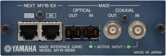 Yamaha MY16MD64 16-Channel MADI Card for Yamaha Console