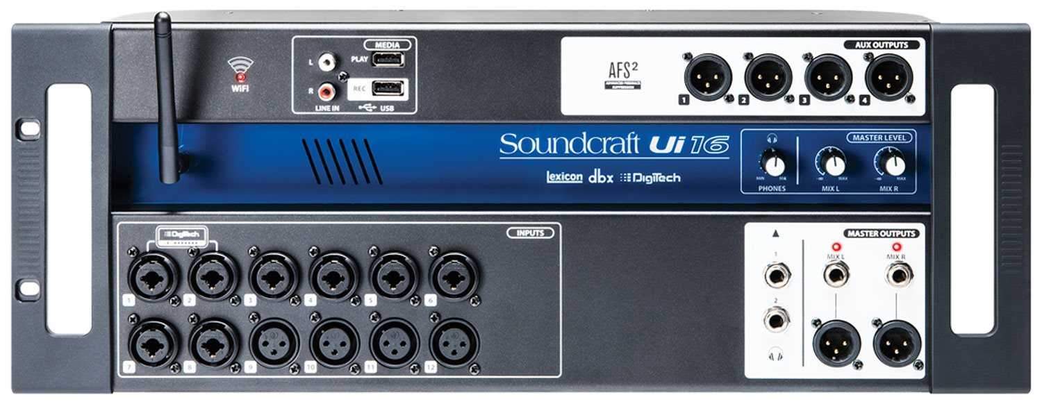 Soundcraft Ui16 Digital Mixer with Integrated Wi-Fi