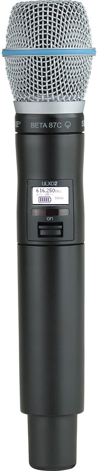 Shure ULXD2/B87C Digital Handheld Transmitter with Beta 87C Capsule - J50A Band