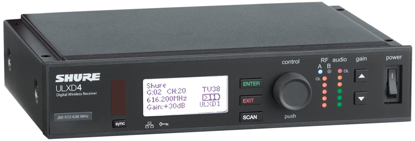 Shure ULXD4-H50 Digital Single Receiver H50 Band / 534-598MHz