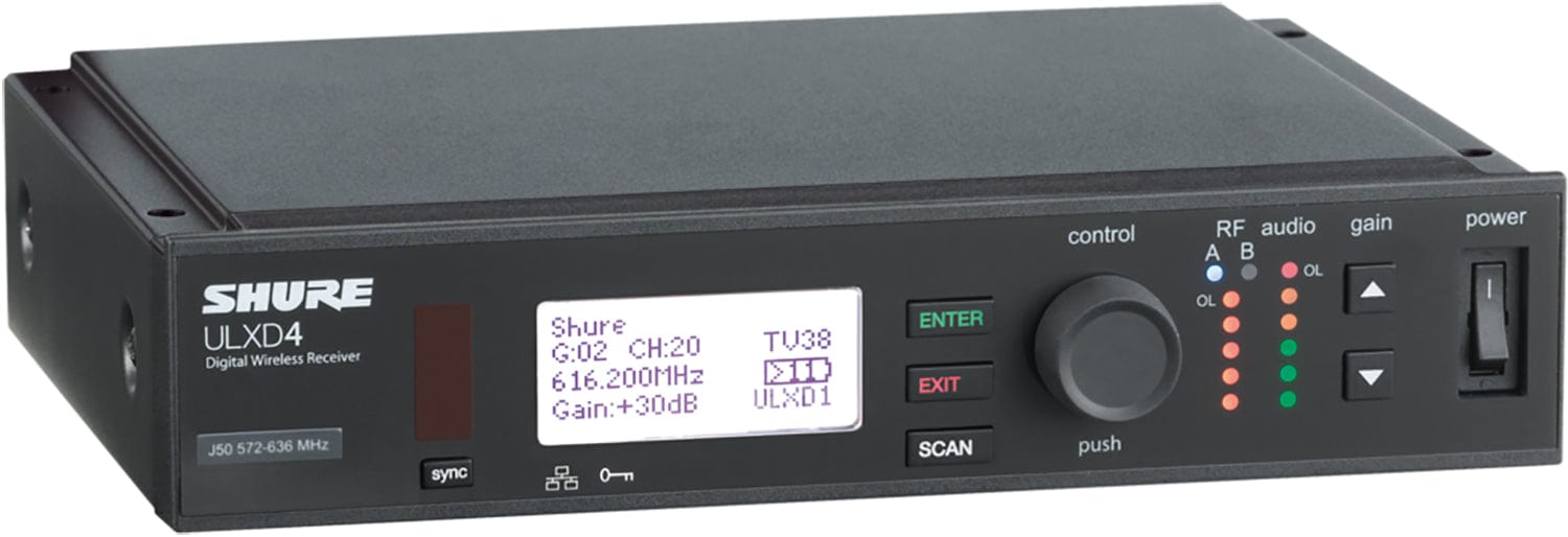 Shure ULXD4-GV Digital Wireless Receiver - J50A Band