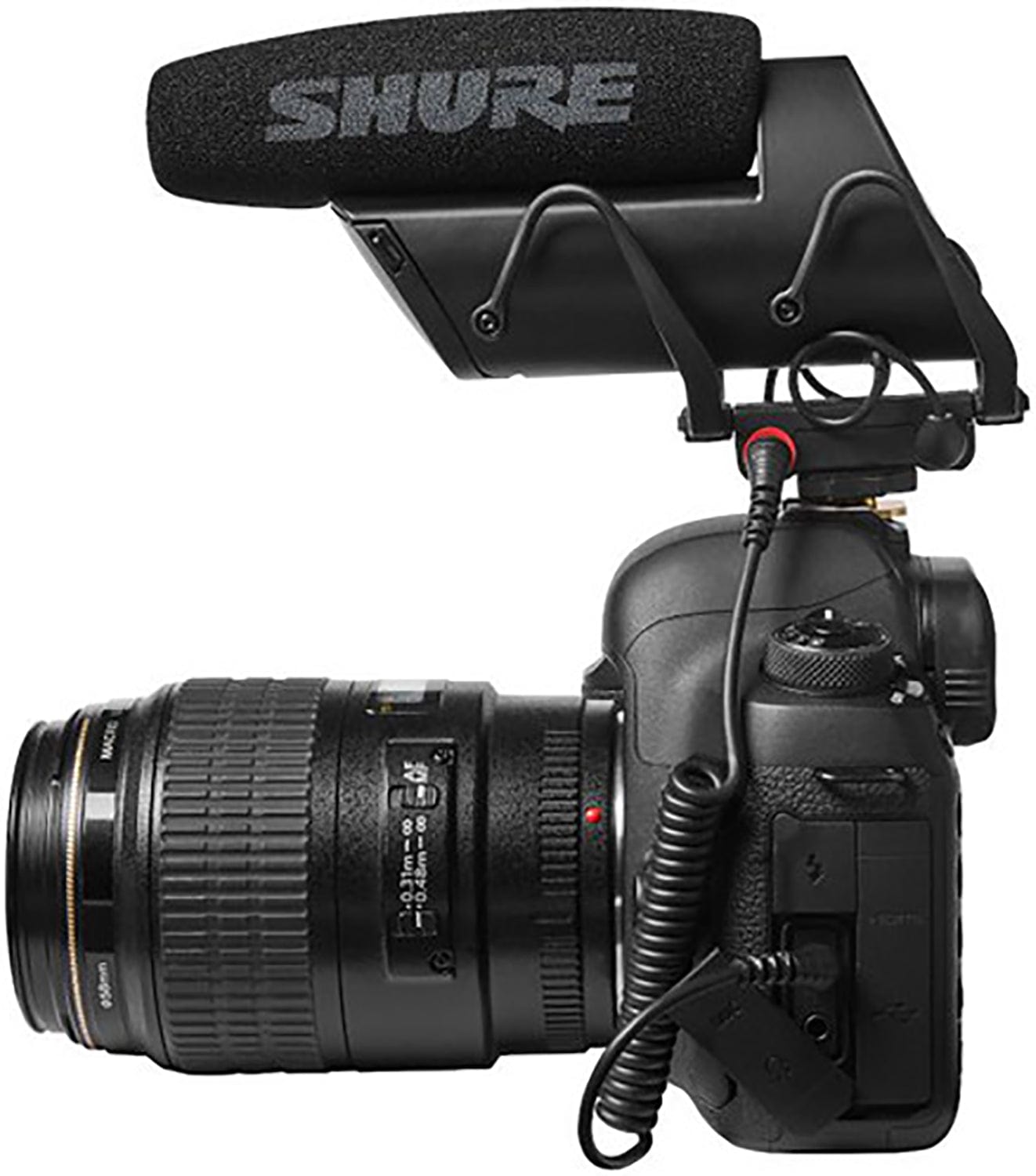 Shure VP83F Lenshopper Camera-Mount Shotgun Microphone with Integrated Flash Recording