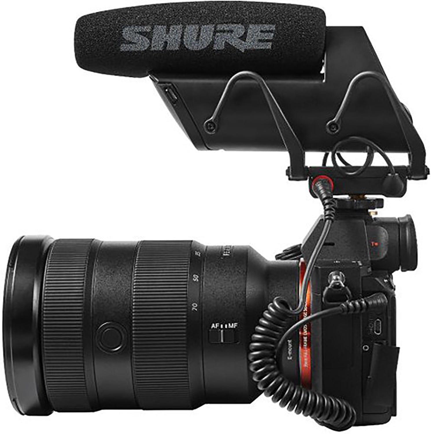 Shure VP83F Lenshopper Camera-Mount Shotgun Microphone with Integrated Flash Recording