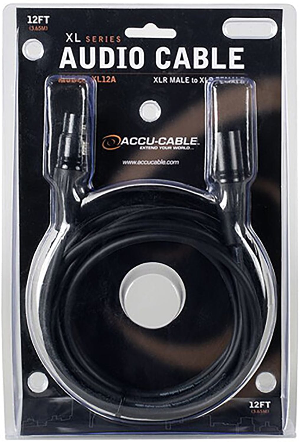 Accu-Cable XL12A 12-Foot XLR Audio Cable