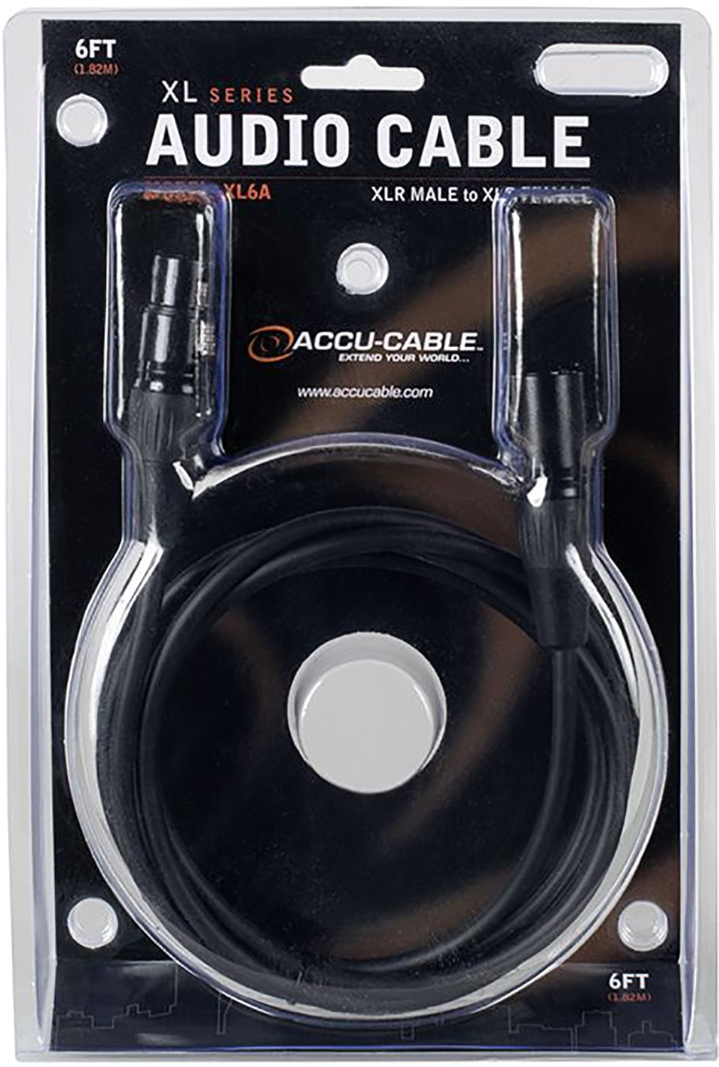 Accu-Cable XL6A 6-Foot XLR Audio Cable