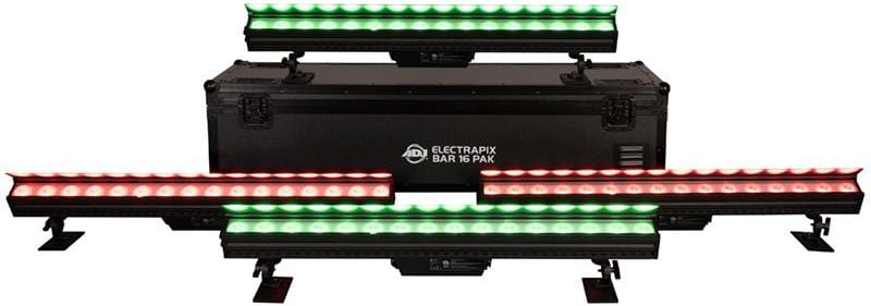 ADJ American DJ ELE367 ElectraPix Bar 16 Pak - 4x ElectraPix Bar 16 Units with Case